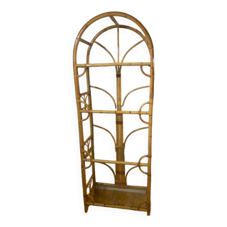 Bamboo and glass shelf