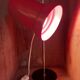 Lampe bureau vintage orientable rouge