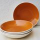4 Assiettes creuses corail salins Deauville