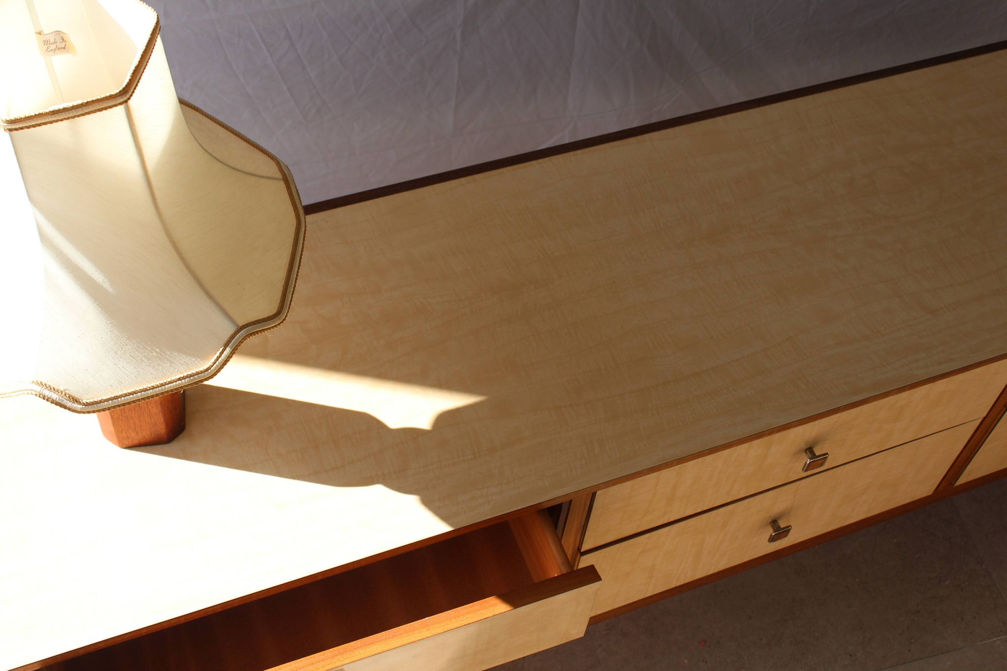 Lampe danoise tournée en bois des années 1970