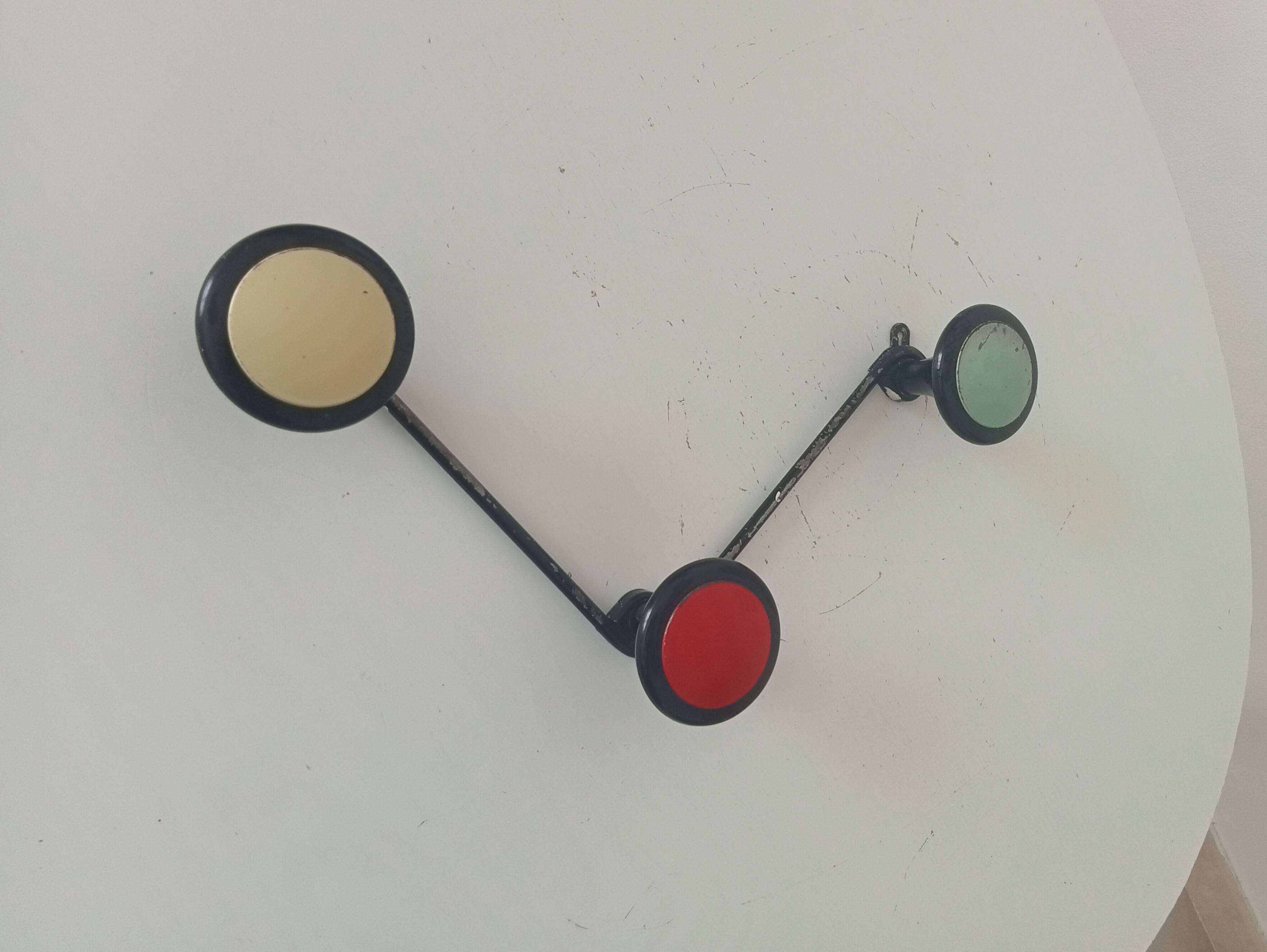 Vintage 1960s wall coat rack