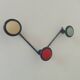 Vintage 1960s wall coat rack