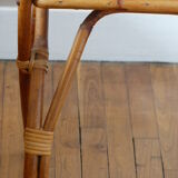 Rattan and bamboo 70's bedside