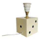 Pied de lampe représentant un dé
