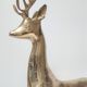 Cerf laiton massif stylisé vintage hauteur 38 cm