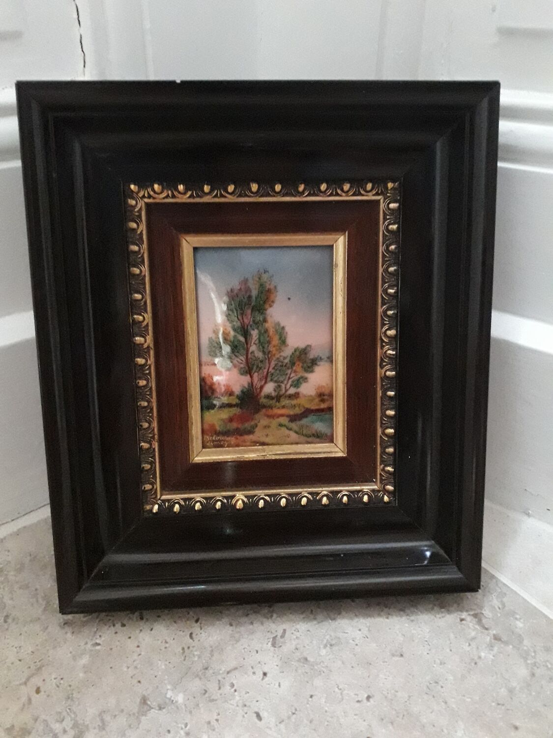 Limoge enamel painting by Betourne