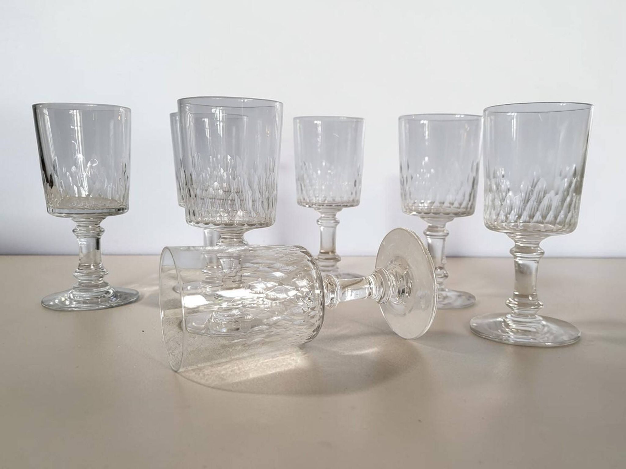 Baccarat - 7 wine glasses model Richelieu-Champigny