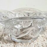 Baccarat crystal ashtray floral pattern - vintage 60s
