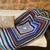 Wool crochet blanket