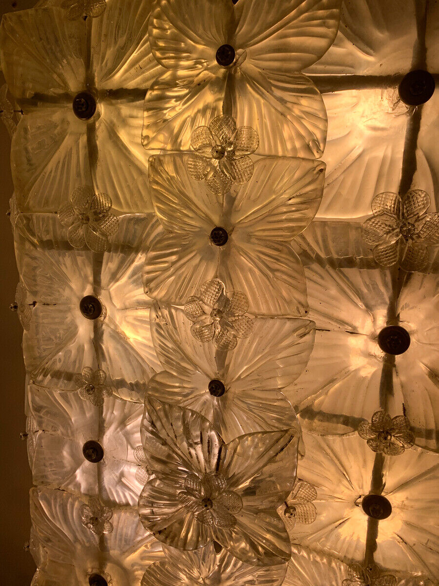 Mid-Century Modern Murano Glass Wall Lights, Italy, 1950s