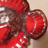 Ceramic fish trinket dish from Vallauris, signed from the 60s