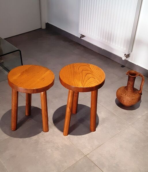 2 tabourets tripode vintage