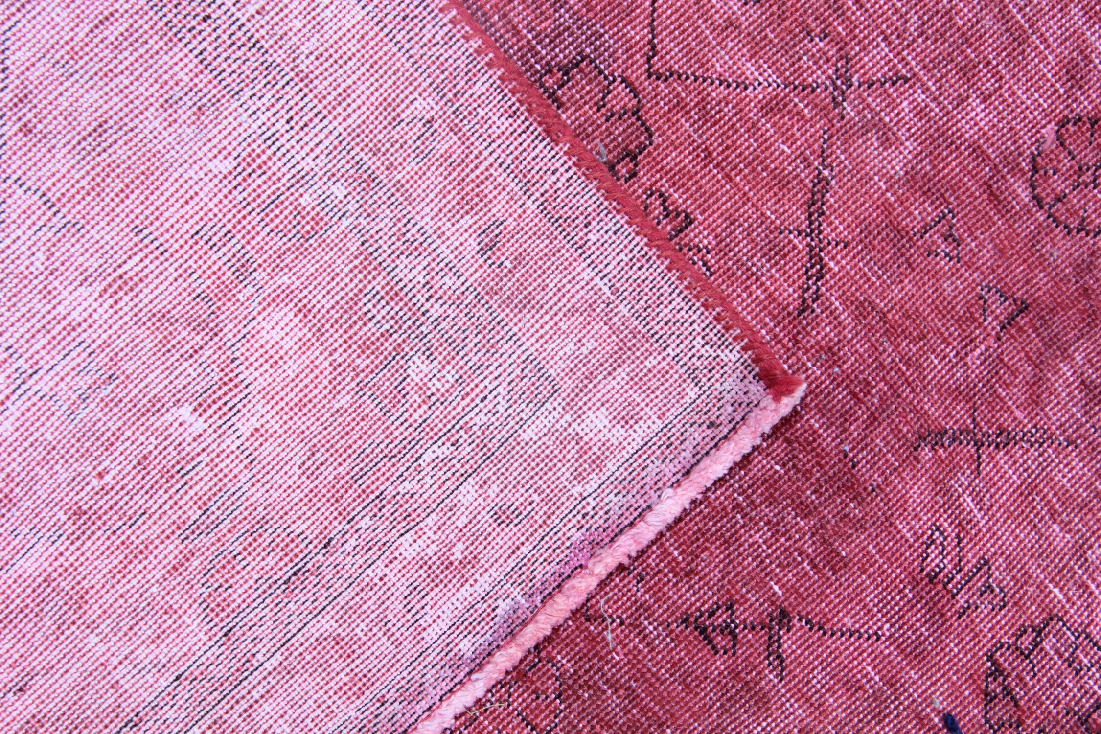 Tapis persan rouge fait à la main tapis traditionnel en laine orientale - 296x328cm