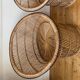 Duo of Emmanuelle armchairs in wicker