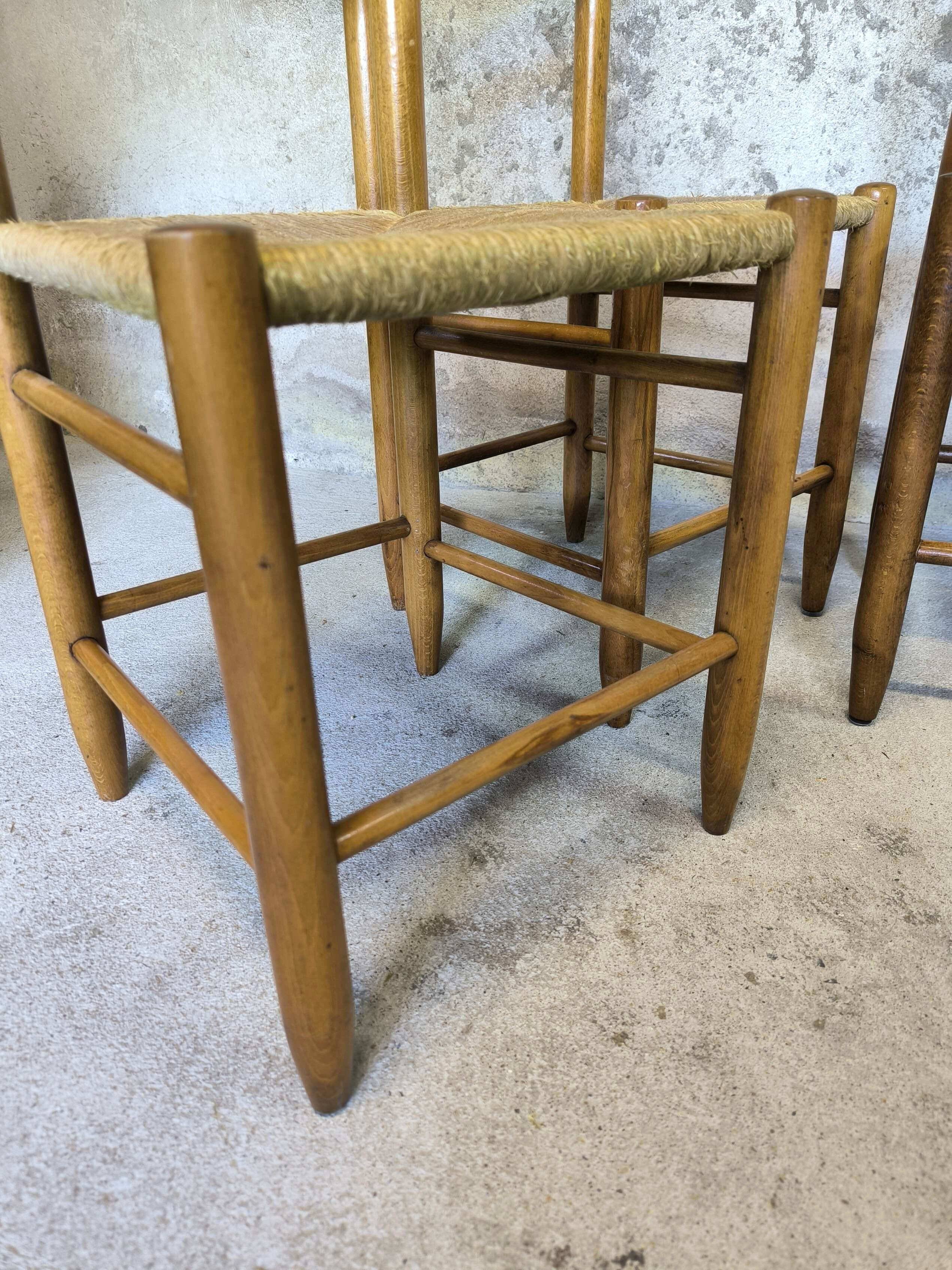 Set of four vintage chairs