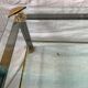 Table basse verre et laiton