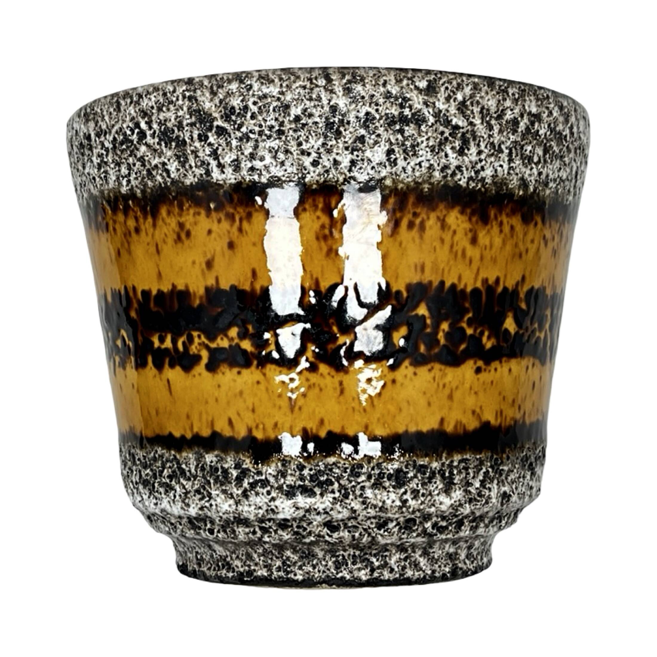 German Scheurich Fat Lava West Germany flowerpot, 1970s