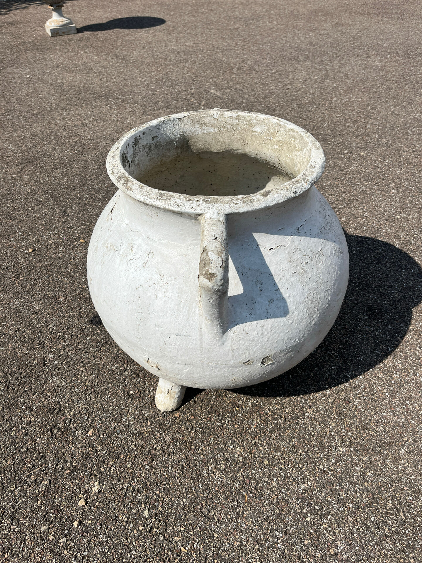 Willy Guhl jardinière marmite tripode 1950 fibrociment vintage
