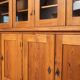Monumental Pine School Library Bookcase from Warsaw, Poland, 1920s
