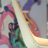 Paire de chaises jaune édition Thonet 1950