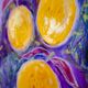 Affiche illustration mandarines abstrait