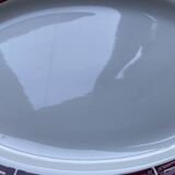 Plat ovale terre de fer Badonviller