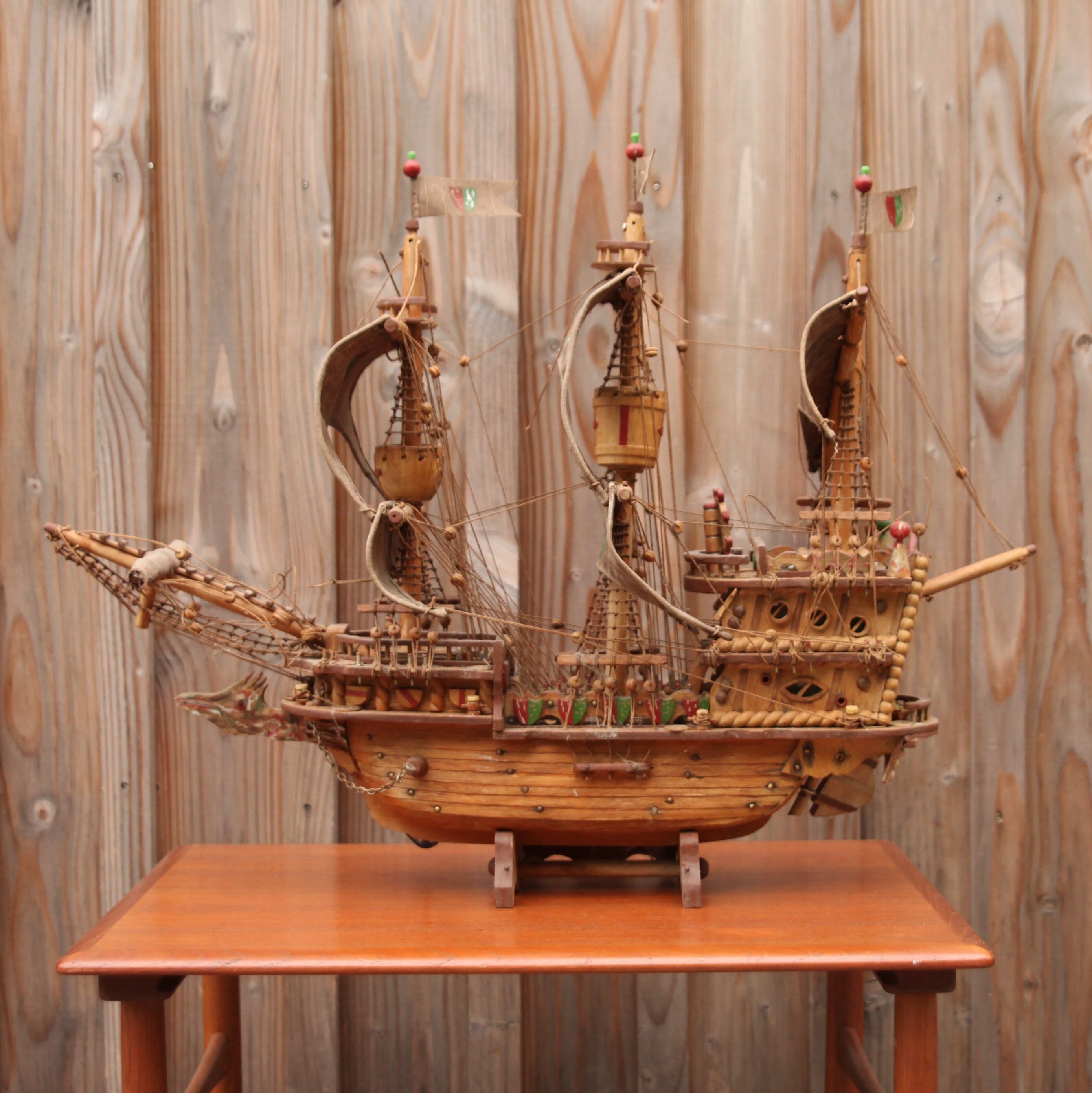 Model wooden boat