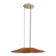 Suspension italienne moderne OVNI en cuivre et Murano, Foscarini 1980