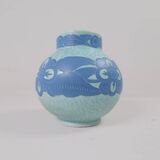 Art Deco Vase Gustavsberg Sgraffito Josef Ekberg, Sweden, 1922