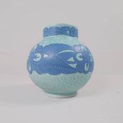 Vase Art Déco Gustavsberg Sgraffito Josef Ekberg, Suède, 1922