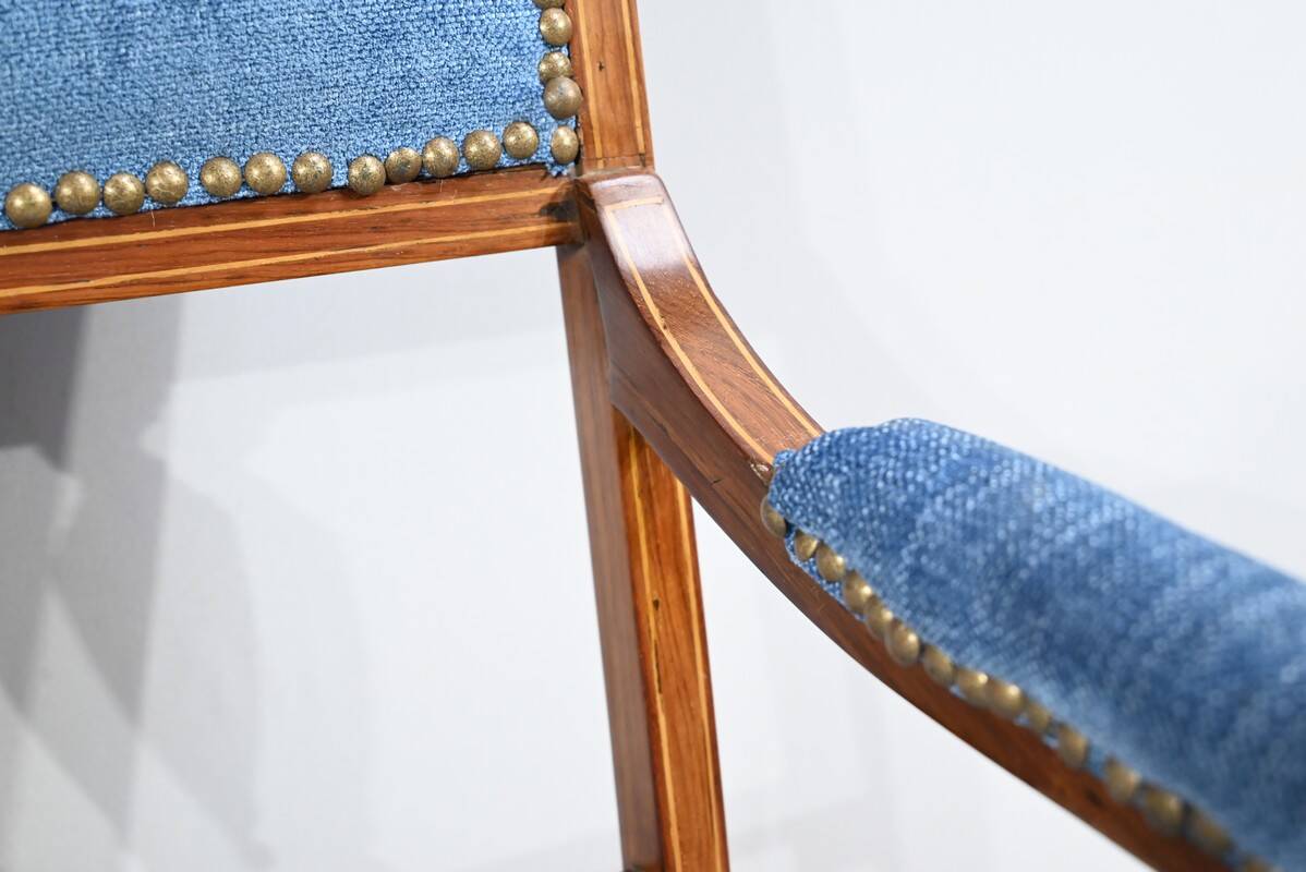 Small Rosewood Armchair, Restoration Period – Early 19th Century