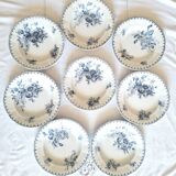 Antique earthenware soup plates