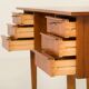 Small Danish mid century teak desk, 1960s