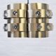 Vintage gold pendant lamp Werner Schou