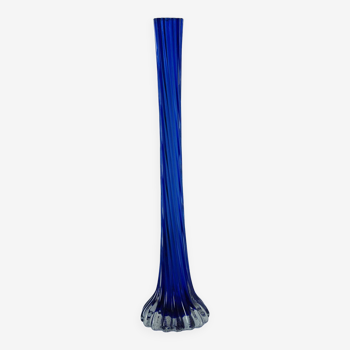 Twisted glass soliflore vase