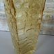 Vintage Peill & Putzler vase – textured amber glass – Germany years