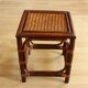Small side table made of bamboo, rattan and wood - plant stand - Vintage