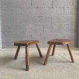 Pair of tripod stools