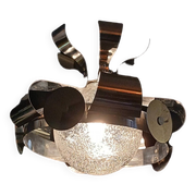 Lustre chrome  italien Space Art 70