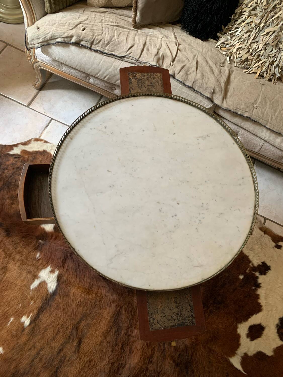 Table d’appoint en marbre