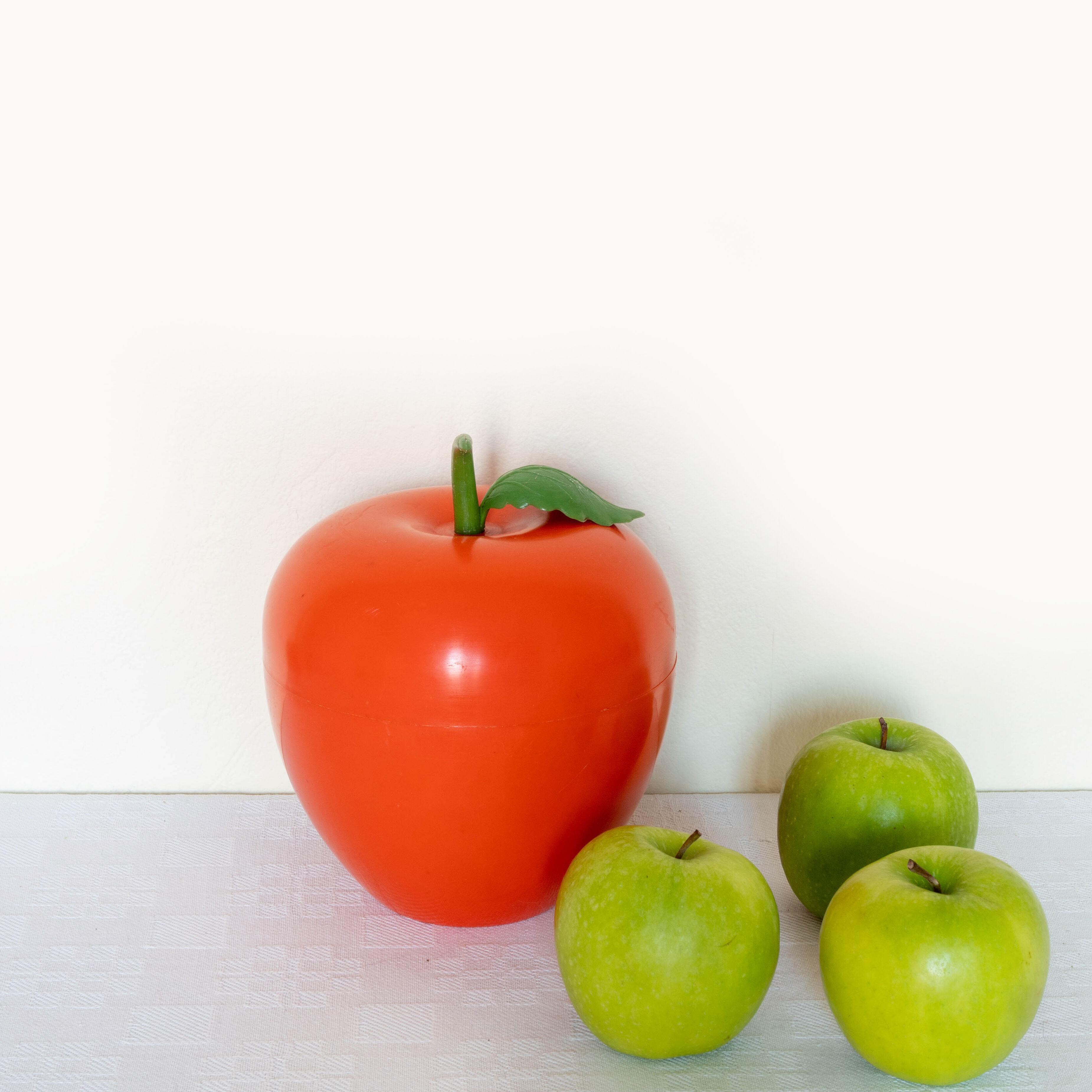 Orange apple ice cube tray