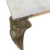 COFFEE TABLE / VINTAGE MARBLE COFFEE TABLE