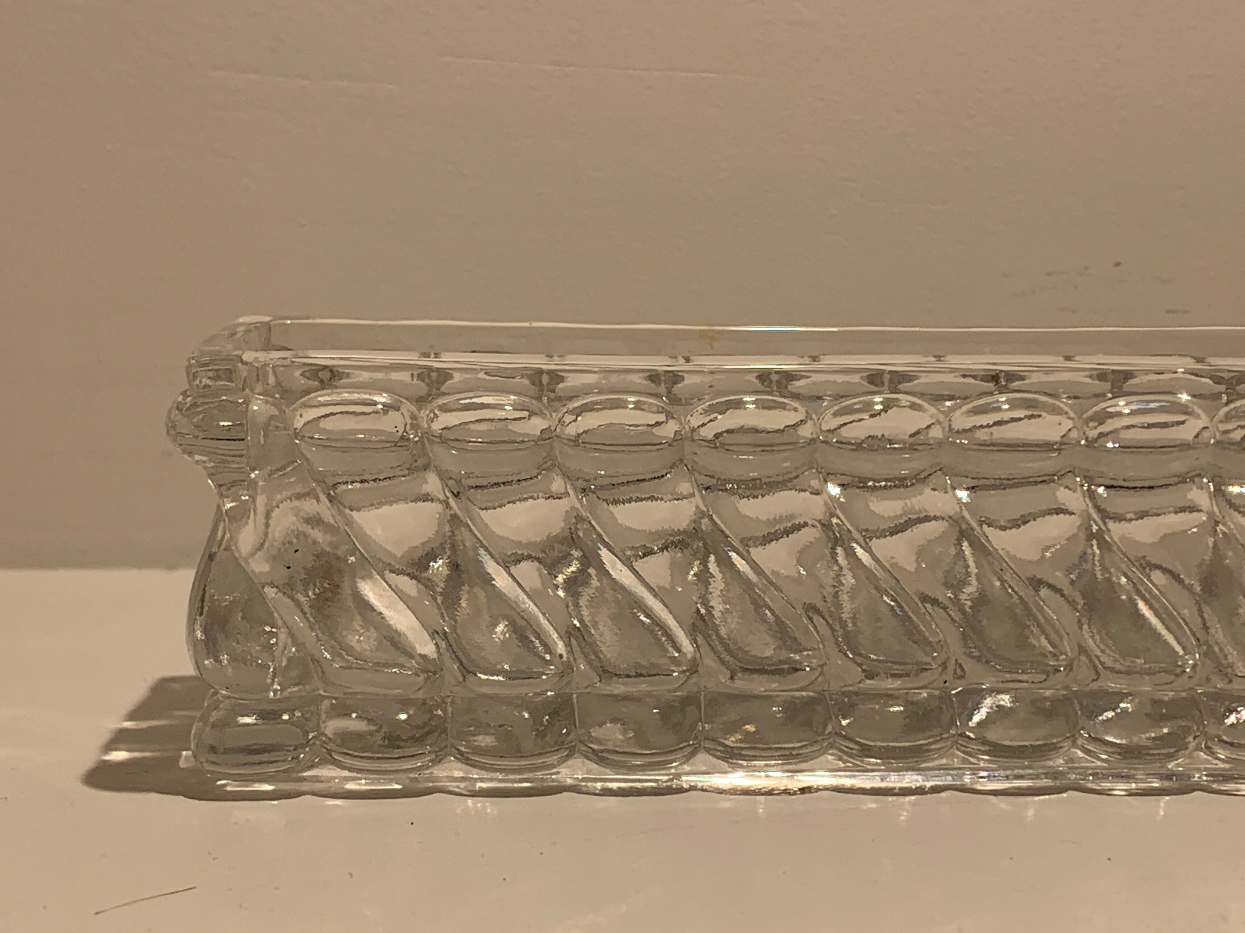 Baccarat crystal centerpiece, Bamboo model, 1900