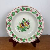 Set of 2 opaque Sarreguemines soup plates, 1875-1900