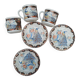 Vintage tea/coffee service in porcelain from Japan - Peacock birds