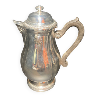 Silver metal teapot