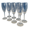 Set de 8 flûtes à champagne en cristal d’Arques