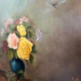 Oil on old canvas