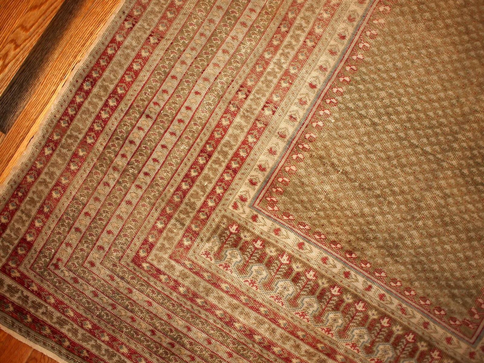 Handmade antique Turkish Ghurdes prayer rug 4.10' x 7.3' (152cm x 222cm) 1870s - 1B427