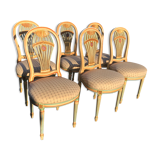 6 louis XVI hot air balloon chairs